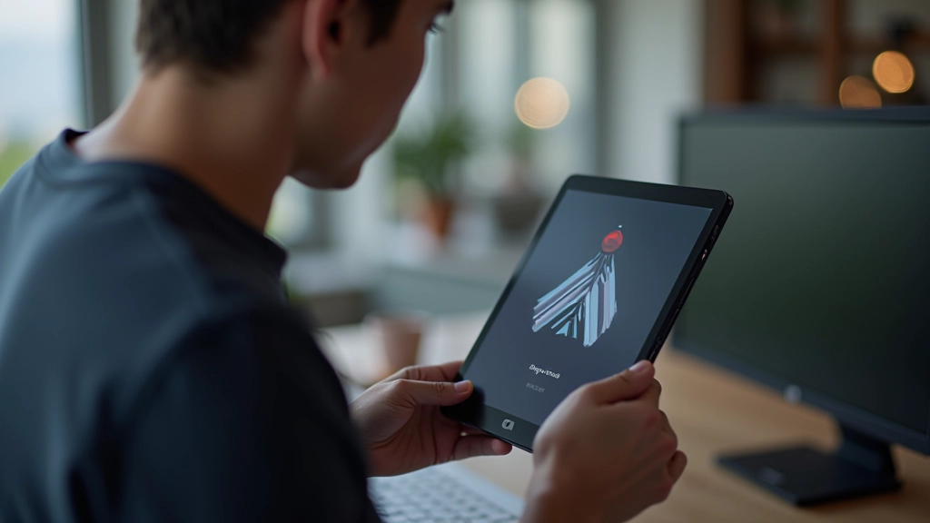 Scherm met werkende Lottie animatie van laadpictogram