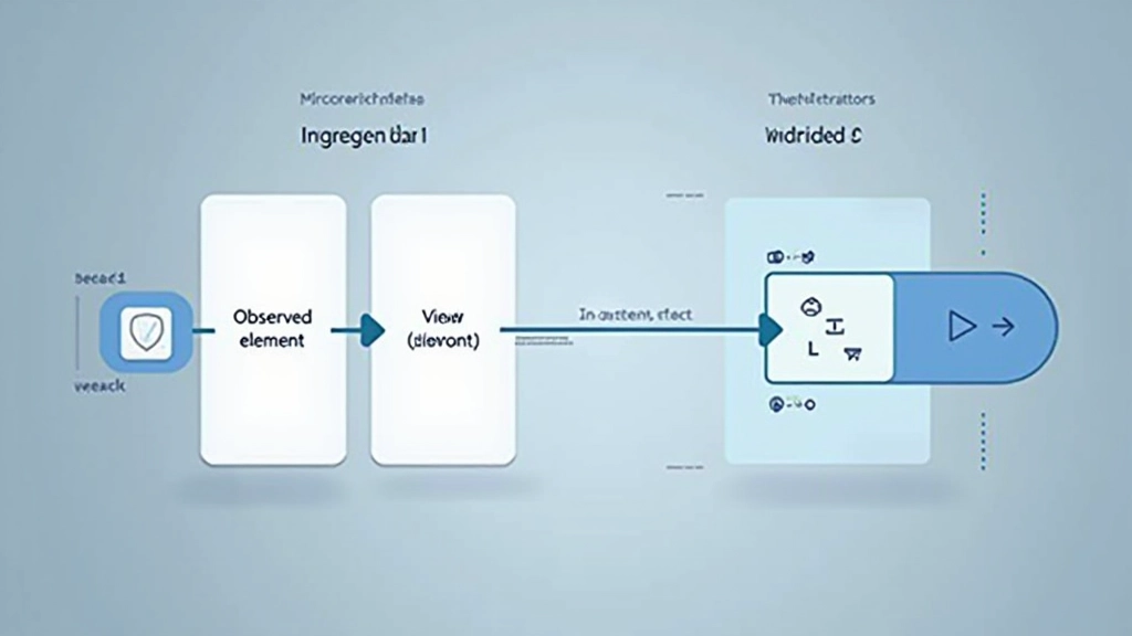 Diagram van Intersection Observer werking met twee elementen in viewport
