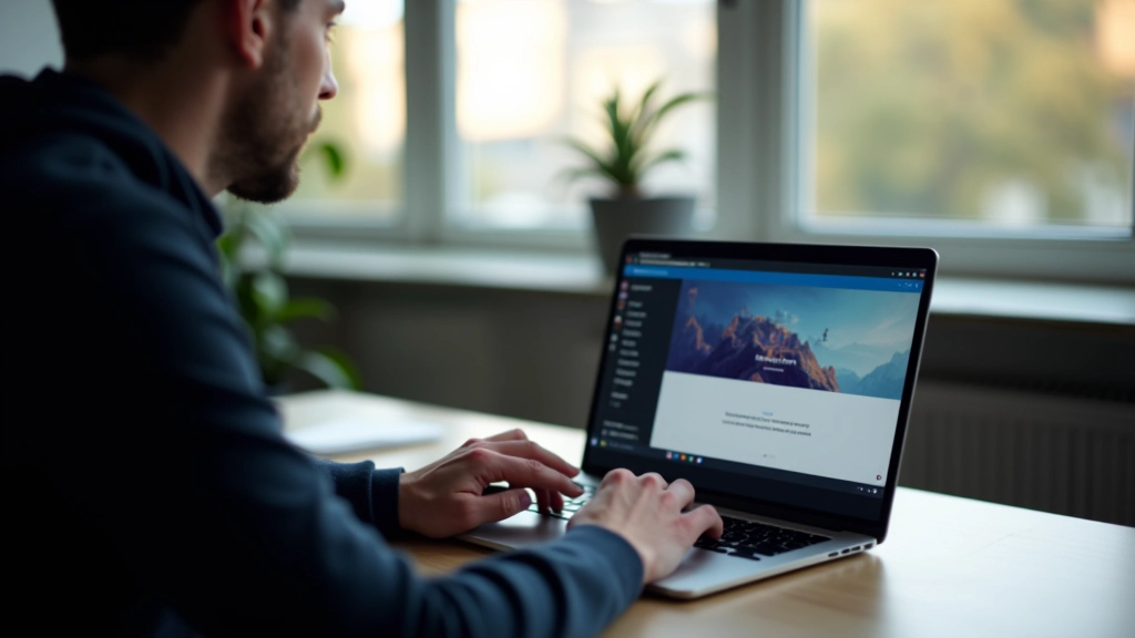Webdesigner demonstreert hover-effecten op interactief prototype op laptop scherm